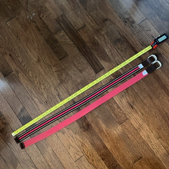 (2) Lands End Embroidered D-ring Belts Boys Medium - Picture 9 of 10